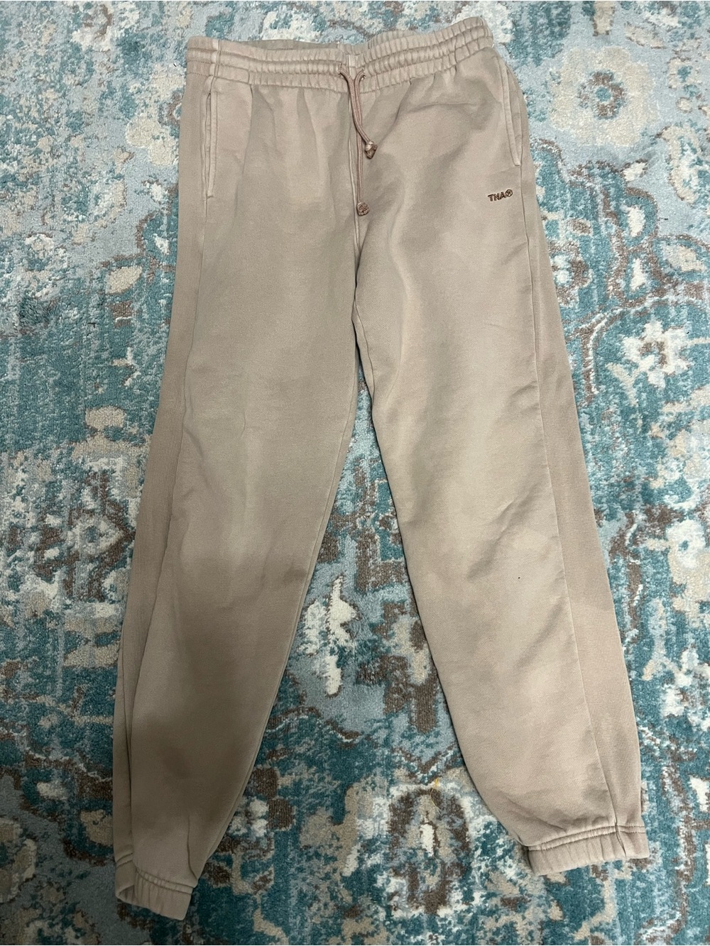 TNA Beige Drawstring Joggers